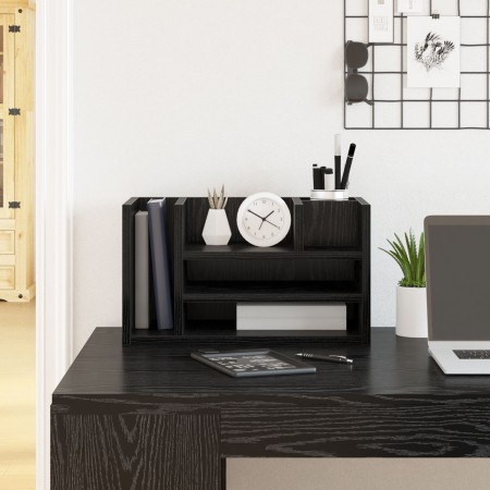 Organizador de Escritorio Roble Negro 44.5x24x25 cm Madera Ingenierizada by , Classification and organization - Ref: Foro24-8...