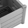 Stone gray PP trellis planter 43x43x142 cm by vidaXL, Pots and planters - Ref: Foro24-317581, Price: 86,42 €, Discount: %