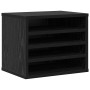 Organizador de Escritorio Roble Negro 36x26x29.5 cm Madera Elaborada by , Classification and organization - Ref: Foro24-86920...