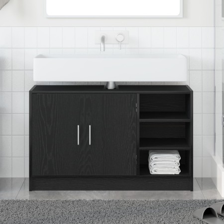 Gabinete de lavabo Negro roble 90x29x55 cm Madera von , Badezimmermöbel - Ref: Foro24-869211, Preis: 71,08 €, Rabatt: %