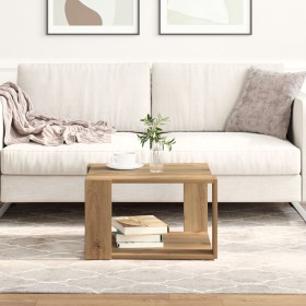 Mesa de Café Roble Artesanal 51,5x51,5x30 cm Madera de