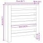 Cubierta de Radiador Roble Negro 78x20x82 cm Madera | Foro24.es | Tu tienda online para hogar, jardín y más Foro24.es