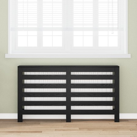 Cubierta para Radiador Roble Negro 149x20x82 cm Madera Ingenierizada | Foro24.es | Tu tienda online para hogar, jardín y más Foro24.es