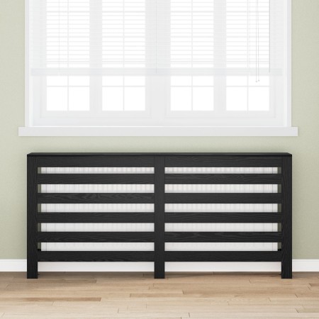 Cubierta para Radiador Roble Negro 175x20x82 cm de Madera Engineered | Foro24.es | Tu tienda online para hogar, jardín y más Foro24.es