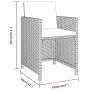 3-piece garden dining set with black cushions by vidaXL, Garden sets - Ref: Foro24-3094301, Price: 240,19 €, Discount: %