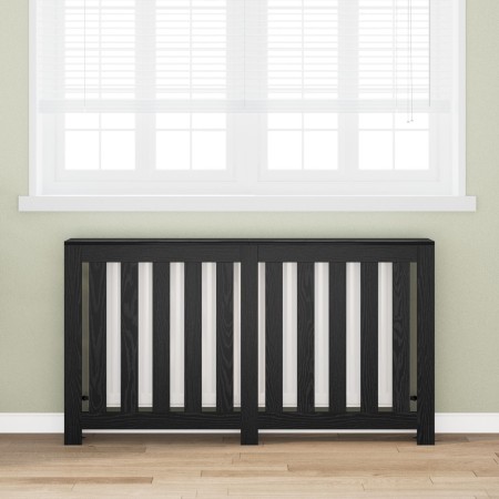 Cubierta de Radiador Roble Negro 149x20x82 cm Madera de Ingeniería | Foro24.es | Tu tienda online para hogar, jardín y más Foro24.es