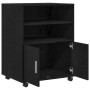 Mueble rcon ruedas madera de ingeniería roble negro 60x48x81 cm | Foro24.es | Tu tienda online para hogar, jardín y más Foro24.es