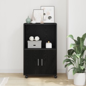 Mueble rcon ruedas madera de ingeniería roble