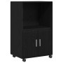 Mueble rcon ruedas madera de ingeniería roble negro 55x40x91 cm by , Sideboards - Ref: Foro24-869243, Price: 69,76 €, Discoun...