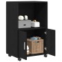 Mueble rcon ruedas madera de ingeniería roble negro 55x40x91 cm by , Sideboards - Ref: Foro24-869243, Price: 69,76 €, Discoun...