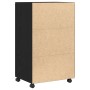 Mueble rcon ruedas madera de ingeniería roble negro 55x40x91 cm by , Sideboards - Ref: Foro24-869243, Price: 69,76 €, Discoun...