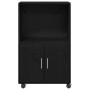 Mueble rcon ruedas madera de ingeniería roble negro 55x40x91 cm by , Sideboards - Ref: Foro24-869243, Price: 69,76 €, Discoun...