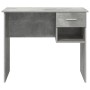 Escritorio con Almacenamiento Gris Concreto 90x49.5x75 cm Madera Ingenierizada | Foro24.es | Tu tienda online para hogar, jardín y más Foro24.es