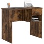 Escritorio con Almacenamiento Roble Ahumado 90x49.5x75 cm Madera Elaborada | Foro24.es | Tu tienda online para hogar, jardín y más Foro24.es