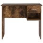 Escritorio con Almacenamiento Roble Ahumado 90x49.5x75 cm Madera Elaborada | Foro24.es | Tu tienda online para hogar, jardín y más Foro24.es