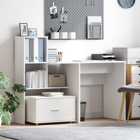 Armario de Cajones con Ruedas Blanco 55x45x33.5 cm MDF von , Schließfächer und Lagerschränke - Ref: Foro24-869306, Preis: 54,...