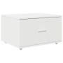 Armario de Cajones con Ruedas Blanco 55x45x33.5 cm MDF von , Schließfächer und Lagerschränke - Ref: Foro24-869306, Preis: 54,...