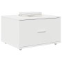 Armario de Cajones con Ruedas Blanco 55x45x33.5 cm MDF von , Schließfächer und Lagerschränke - Ref: Foro24-869306, Preis: 54,...