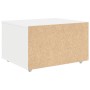 Armario de Cajones con Ruedas Blanco 55x45x33.5 cm MDF von , Schließfächer und Lagerschränke - Ref: Foro24-869306, Preis: 54,...