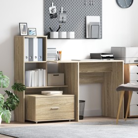 Gabinete con Cajones Roble de Sonoma Chipboard