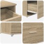 Gabinete con Cajones Roble de Sonoma Chipboard Mediano by , Lockers and storage cabinets - Ref: Foro24-869308, Price: 53,29 €...