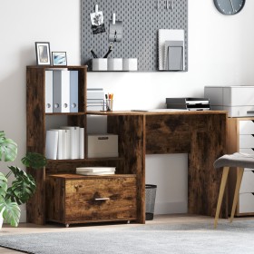 Gabinete con Cajones Roble Ahumado MDF con Chapa