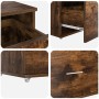 Gabinete con Cajones Roble Ahumado MDF con Chapa Gabinete Moderno | Foro24.es | Tu tienda online para hogar, jardín y más Foro24.es