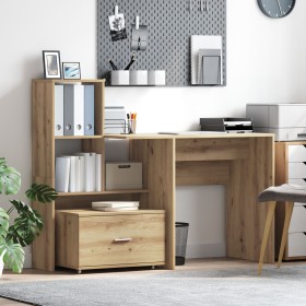 Gabinete con Cajones Roble Artesanal Tablero de
