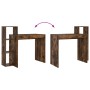 Escritorio de Escritura Roble Ahumado Tablero de partículas Mediano by , Desks - Ref: Foro24-869318, Price: 61,43 €, Discount: %
