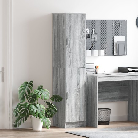 Cabinet Buffet Gris sonoma MDF Mediano Cabinet Buffet | Foro24.es | Tu tienda online para hogar, jardín y más Foro24.es