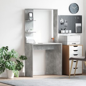 Escritorio de Computadora Gris Concreto Gris