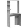 Escritorio Gris para Computadora Gris Sonoma Madera Resistente | Foro24.es | Tu tienda online para hogar, jardín y más Foro24.es