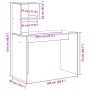 Escritorio Blanco MDF Compacto Incrustaciones Decorativas von , Schreibtische - Ref: Foro24-869354, Preis: 78,25 €, Rabatt: %
