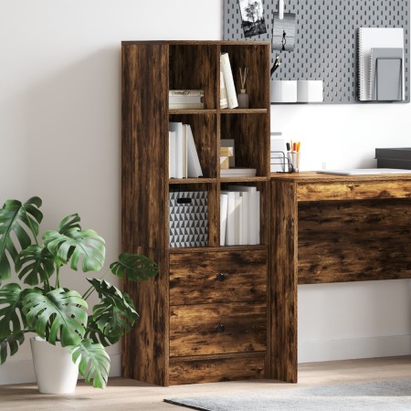 Unidad de Estantería de Roble Ahumado Roble Ahumado Madera Engineered | Foro24.es | Tu tienda online para hogar, jardín y más Foro24.es
