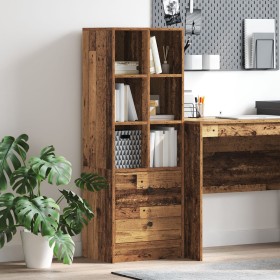 Estantería Marrón Madera Vieja Tablero de