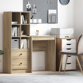 Escritorio de Computadora Roble de Sonoma Madera Elaborada by , Desks - Ref: Foro24-869372, Price: 44,31 €, Discount: %