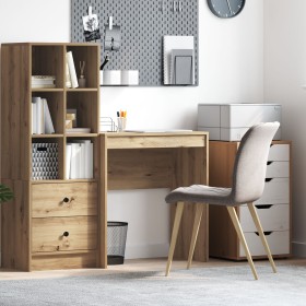 Escritorio Roble Artesanal Madera Elaborada Mediano Duradero by , Desks - Ref: Foro24-869385, Price: 47,93 €, Discount: %