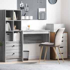 Escritorio de Escritura Gris Sonoma Madera 80 x