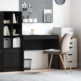 Escritorio de Escritura Roble Negro Madera