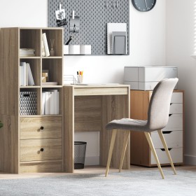 Escritorio de Computadora Roble Sonoma Tablero de Partículas by , Desks - Ref: Foro24-869412, Price: 57,04 €, Discount: %
