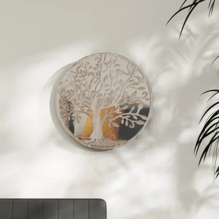 Sand-colored round iron mirror for indoor use 60x2.5cm by vidaXL, Mirrors - Ref: Foro24-3093541, Price: 92,81 €, Discount: %