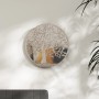 Sand-colored round iron mirror for indoor use 60x2.5cm by vidaXL, Mirrors - Ref: Foro24-3093541, Price: 99,00 €, Discount: %