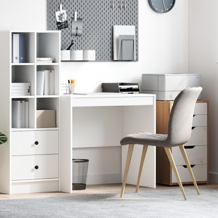 Escritorio Blanco 80x50x76 cm Madera de ingeniería by , Desks - Ref: Foro24-869426, Price: 63,89 €, Discount: %