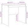 Escritorio Roble Negro 80x50x76 cm Madera de ingeniería | Foro24.es | Tu tienda online para hogar, jardín y más Foro24.es
