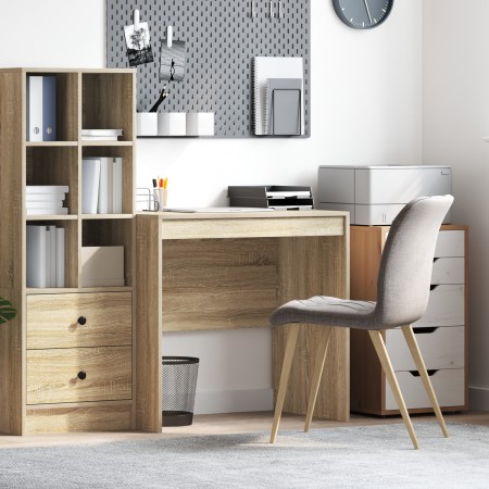 Escritorio de roble de Sonoma 80x50x76 cm de madera ingenierizada von , Schreibtische - Ref: Foro24-869428, Preis: 62,28 €, R...