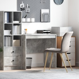 Escritorio de Concreto Gris 80x50x76 cm de Madera Contrachapada von , Schreibtische - Ref: Foro24-869429, Preis: 62,28 €, Rab...