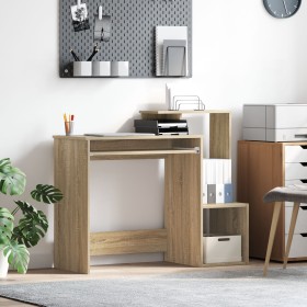 Escritorio de Computadora de Roble Sonoma MDF con