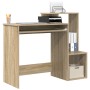 Escritorio de Computadora de Roble Sonoma MDF con chapa de roble | Foro24.es | Tu tienda online para hogar, jardín y más Foro24.es