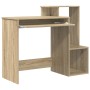 Escritorio de Computadora de Roble Sonoma MDF con chapa de roble | Foro24.es | Tu tienda online para hogar, jardín y más Foro24.es
