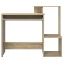 Escritorio de Computadora de Roble Sonoma MDF con chapa de roble | Foro24.es | Tu tienda online para hogar, jardín y más Foro24.es